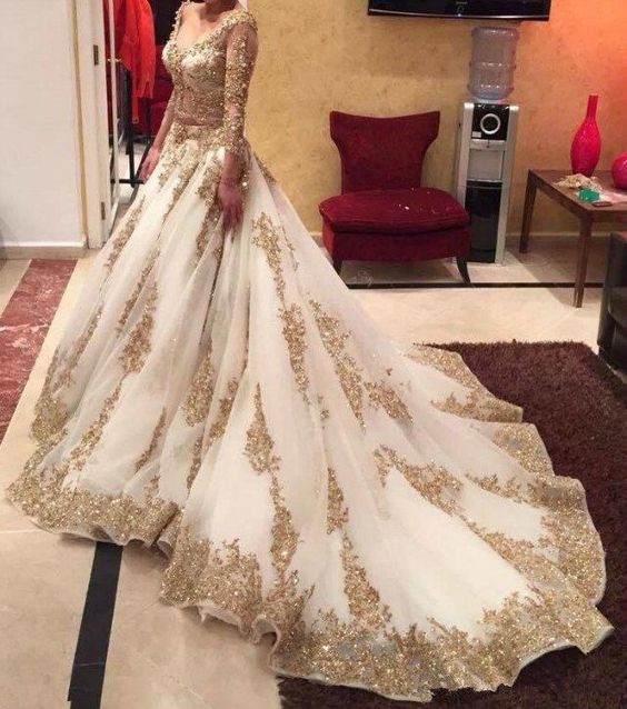 gold special occasion dresses