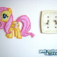 Fluttershy My Little Pony Perler Bead Sprite - Thumbnail 1