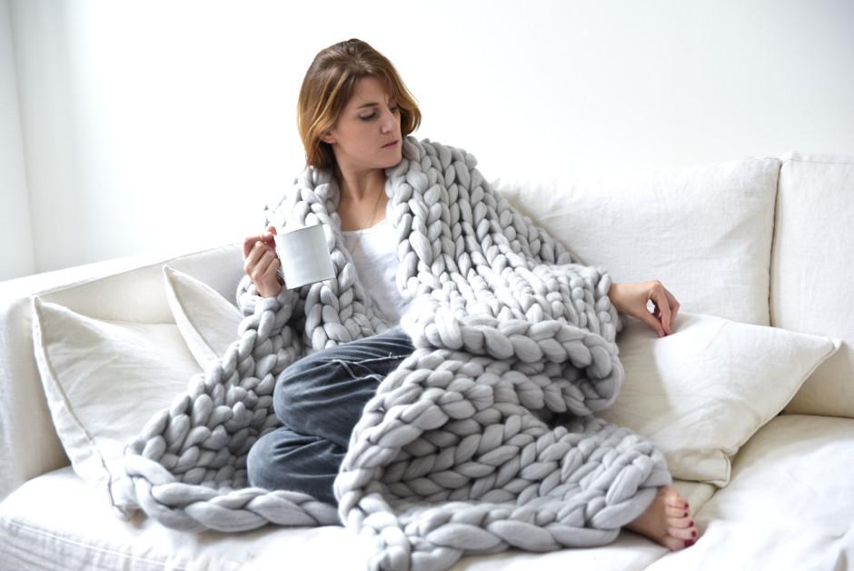 Super chunky knit blanket knitted blanket, chunky blanket, knit throw