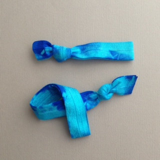1 Each Elastic Hair Bandz Hand Tie Dyed Hair Tie And Headband By