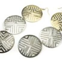 Silver/Gold Circle Earrings