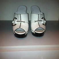 White Gucci Mule Clog (37.5) 7.5 US