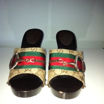 Gucci Mule Clog Heel(38.5) US 8.5