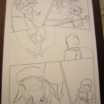 Alien Dice Original Comic Art #1