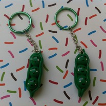 Pea Pod Keychain