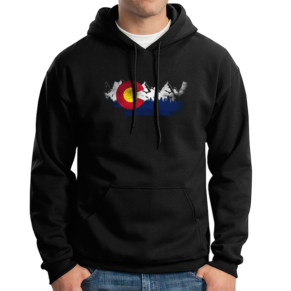 Colorado State Flag Hooded Colorado State Flag Sweatshirt on Storenvy