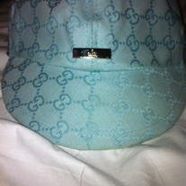  100% Authentic GUCCI  GG Web canvas  Aqua Baseball cap