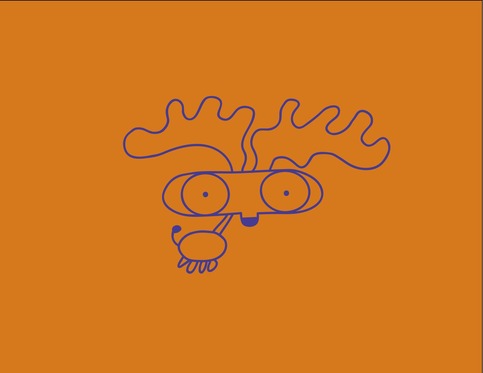 Orange Moose Shirt