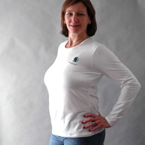 Hero, White Long Sleeve Crew Neck
