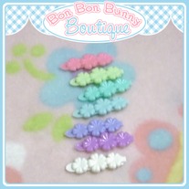 Tiny Treat Hair Clip - Flower Trio E