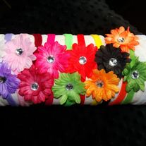 2 in Daisy Skinny Soft Stretch Band for Babies Girls Teen and Adult