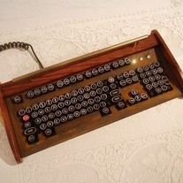 Antique looking -IBM Clicky Keyboard-Victorian Steampunk- Rusty Styling- Typewriter