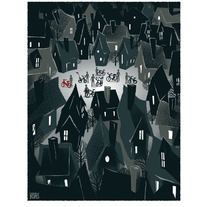 The Neighborhood - Screenprinted Art Print