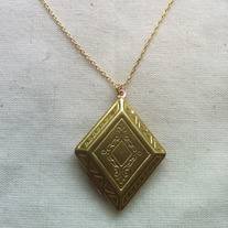 Gold Diamond Locket 