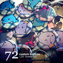 72 custom buttons