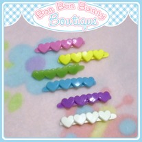 Tiny Treat Hair Clip - Heart Quartet