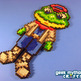 Slippy Toad Nintendo Starfox Perler Bead Sprite - Thumbnail 1