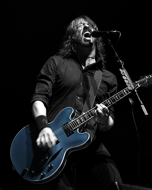 ROGUE Photography Prints Dave Grohl Blue Guitar 16" x 20" Online