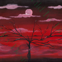 Dreaming Red 8x10 Painting