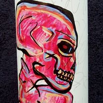 the Threat - original painting on spray can