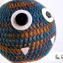 Fang - Hand Crocheted My Little Monster Baby Hat