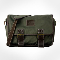 Classic Waxed Canvas Messenger Bag for Laptop-Army Green 								 								 	 Classic Waxed Canvas Messenger Bag for Laptop-Army Green