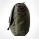 Waxed Canvas Messenger Bag for Laptop-Army Green - Thumbnail 2