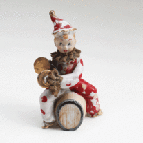 Ceramic Clown or Jester Figurine, Japan