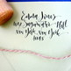 Custom Calligraphy Address Stamp - Rebel Stout Style - All handwritten - Thumbnail 3
