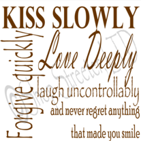 Kiss Slowly 8x8 Print