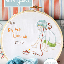 Rocket Launch Club Embroidery Kit