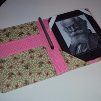 Handmade Kindle or Nook Cover Green Roses