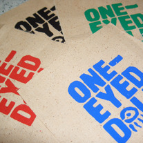 Natural Hemp Logo Screen Printed Patch (Red, Green, Black or Blue)