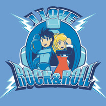 I Love Rock & Roll T-Shirt (Blue)