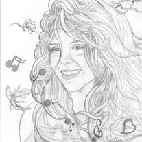 *Sample Image* 8x10 Custom Portrait, Black & White graphite drawing
