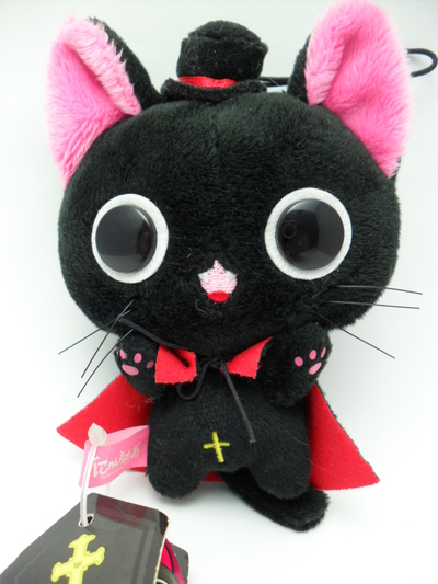 Nyanpire Vampire Cat w/ Red Cape & Top hat 10cm UFO Plush