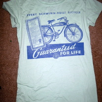 schwinn t-shirt, seafoam