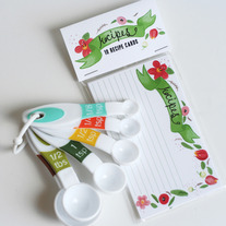 Floral Recipe Cards