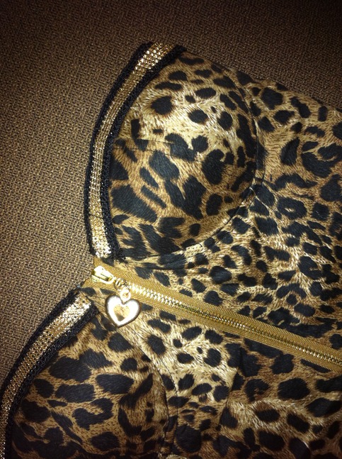 Gold Cheetah Studded Bustier