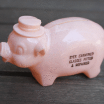 Promotional Plastic Piggy Bank - Dentist Advertising