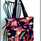 Market Tote - Talavera Bird in Black  - Thumbnail 3