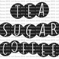 Vinyl Labels for Organizing Personalized Set of 4