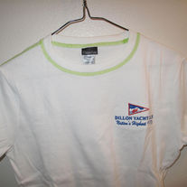 Combed Cotton T-Shirt, Short Sleeve (Lime Trim)