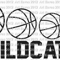 Basketball Family Car Vinyl Decal 