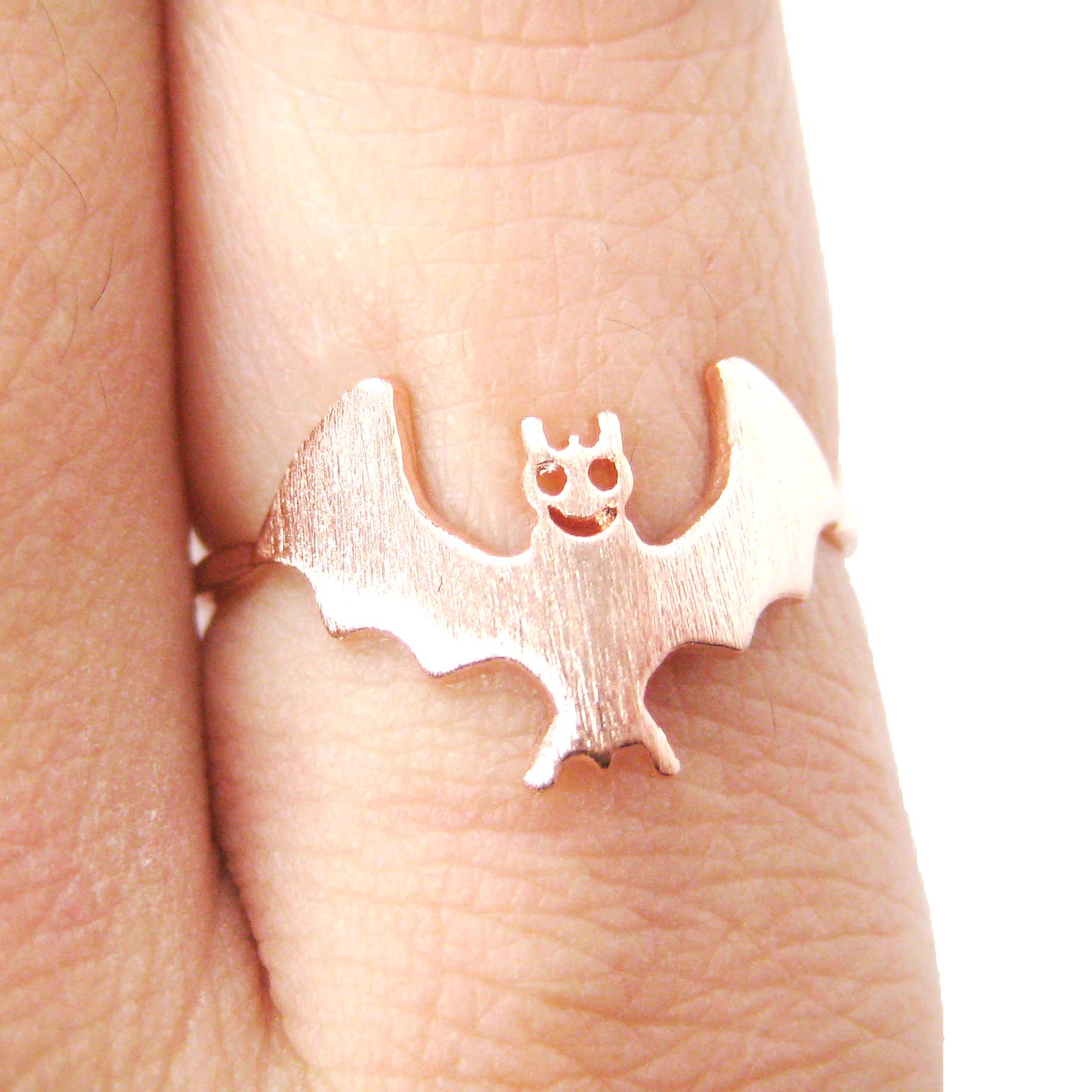 Cute Bat Shaped Animal Themed Ring in Rose Gold US Size 6 Only