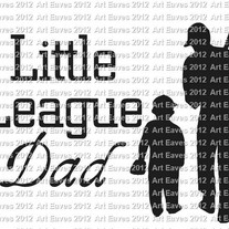 Little League Dad Vinyl Decal