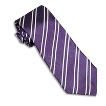 Royal Purple Repp Stripe Tie
