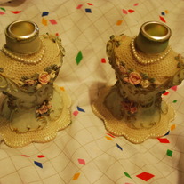 1800's Themed Candle Holders (2)