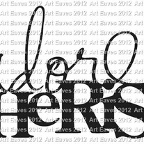 Adore Cherish Vinyl Decals 