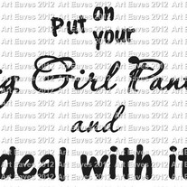 Big Girl Panties Style 3 Vinyl Decal